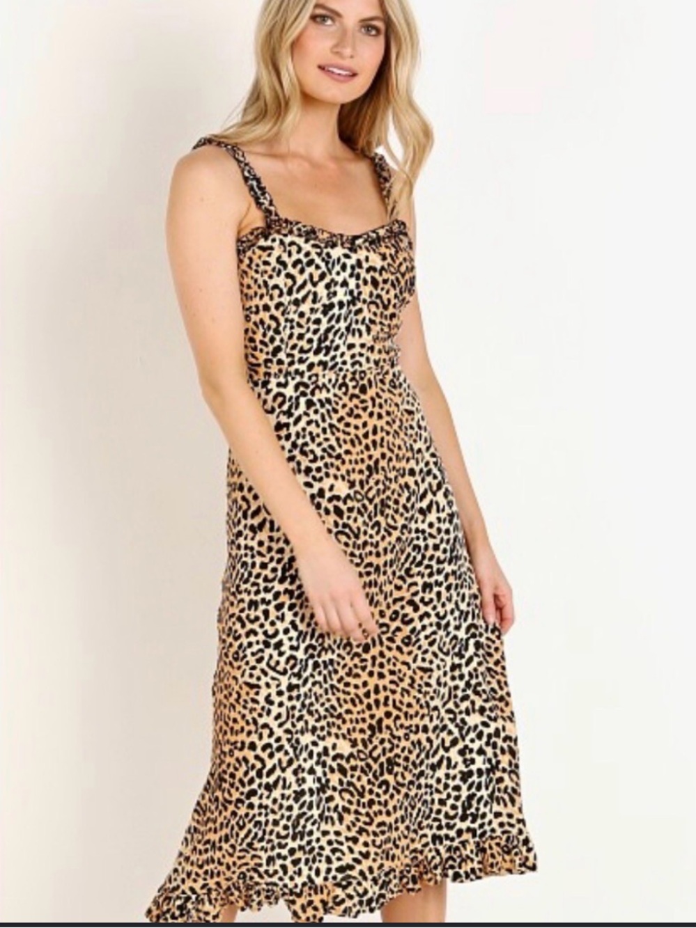 Faithfully Leopard-Print Slip Dress